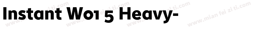 Instant W01 5 Heavy字体转换
